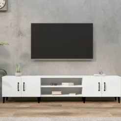 vidaXL Meuble TV 180x31,5x40 cm Bois d'ingénierie