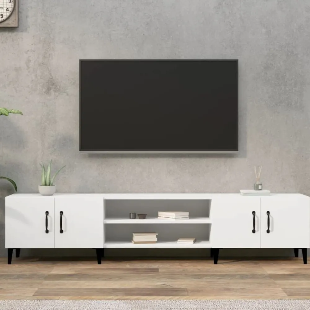 vidaXL Meuble TV 180x31,5x40 cm Bois d'ingénierie