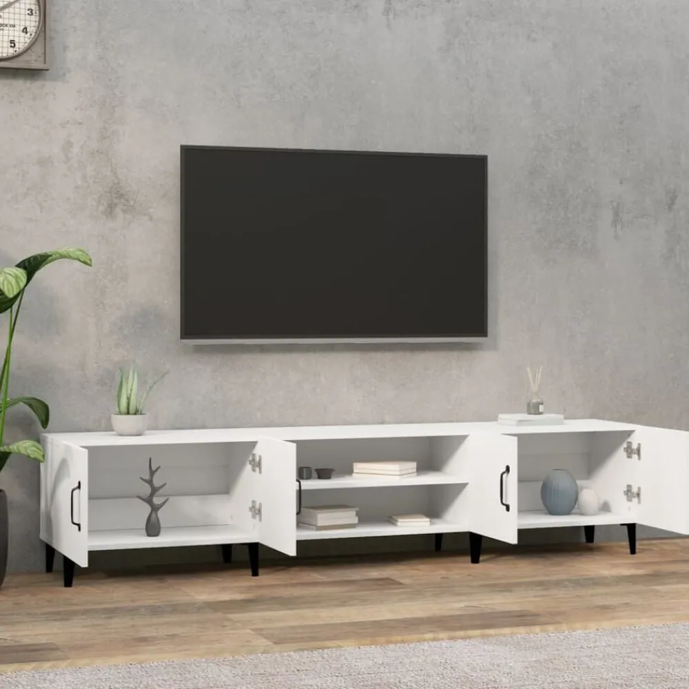 vidaXL Meuble TV 180x31,5x40 cm Bois d'ingénierie