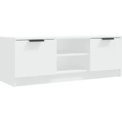 Meubles Tv-vidaXL Meuble TV 102x35x36,5 cm Bois d'ingénierie Blanc