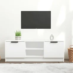 Meubles Tv-vidaXL Meuble TV 102x35x36,5 cm Bois d'ingénierie Blanc