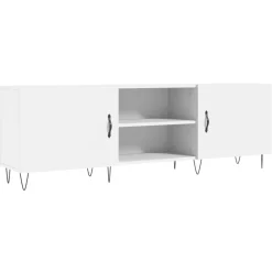 Meubles Tv-vidaXL Meuble TV 150x30x50 cm bois d'ingénierie Blanc
