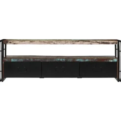 vidaXL Meuble TV Bois de récupération massif 120 x 30 x 40 cm
