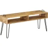 vidaXL Meuble TV Bois de manguier massif 110 x 35 x 45 cm
