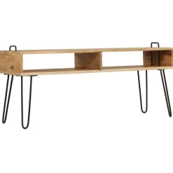 vidaXL Meuble TV Bois de manguier massif 110 x 35 x 45 cm