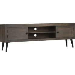vidaXL Meuble TV Bois massif de manguier 140 x 30 x 45 cm