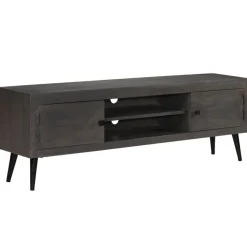 vidaXL Meuble TV Bois massif de manguier 140 x 30 x 45 cm