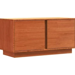 Meubles Tv-vidaXL Meuble TV Brun cire 80 x 35 x 40,5 cm Pin massif Marron cire