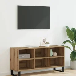 Meubles Tv-vidaXL Meuble TV Chêne artisanal 103,5 x 30 x 50 cm Bois d'ingénierie ch&ecirc;ne artisanal