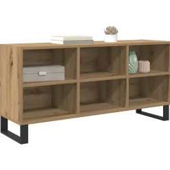Meubles Tv-vidaXL Meuble TV Chêne artisanal 103,5 x 30 x 50 cm Bois d'ingénierie ch&ecirc;ne artisanal