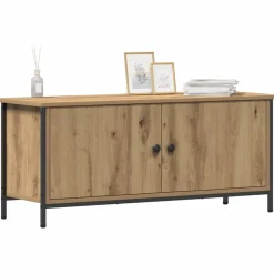 Meubles Tv-vidaXL Meuble TV Chêne artisanal 100 x 35 x 45 cm Bois d'ingénierie ch&ecirc;ne artisanal