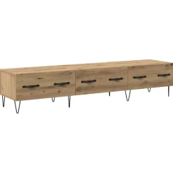 Meubles Tv-vidaXL Meuble TV chêne artisanal 150 x 36 x 30 cm Bois d'ingénierie ch&ecirc;ne artisanal