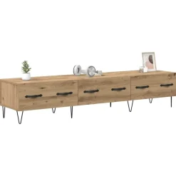 Meubles Tv-vidaXL Meuble TV chêne artisanal 150 x 36 x 30 cm Bois d'ingénierie ch&ecirc;ne artisanal