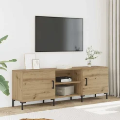 Meubles Tv-vidaXL Meuble TV chêne artisanal 150x30x50 cm bois d'ingénierie ch&ecirc;ne artisanal