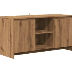 Meubles Tv-vidaXL Meuble TV chêne artisanal 102x37,5x52,5 cm bois d'ingénierie ch&ecirc;ne artisanal