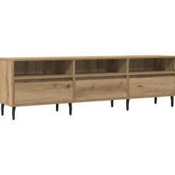 Meubles Tv-vidaXL Meuble TV chêne artisanal 150x30x44,5 cm bois d'ingénierie ch&ecirc;ne artisanal