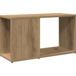 Étagères-vidaXL Meuble TV chêne artisanal 60x24x32 cm bois d'ingénierie chêne artisanal