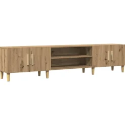 Meubles Tv-vidaXL Meuble TV chêne artisanal 180x31,5x40 cm bois d'ingénierie ch&ecirc;ne artisanal