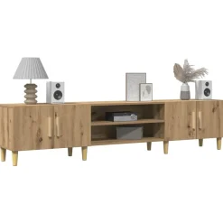 Meubles Tv-vidaXL Meuble TV chêne artisanal 180x31,5x40 cm bois d'ingénierie ch&ecirc;ne artisanal