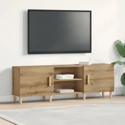 Meubles Tv-vidaXL Meuble TV chêne artisanal 150 x 30 x 50 cm Bois d'ingénierie ch&ecirc;ne artisanal