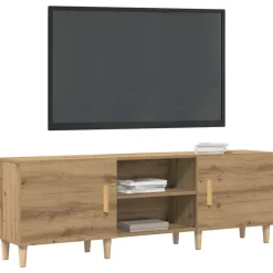 Meubles Tv-vidaXL Meuble TV chêne artisanal 150 x 30 x 50 cm Bois d'ingénierie ch&ecirc;ne artisanal
