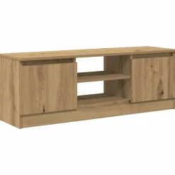 Meubles Tv-vidaXL Meuble TV chêne artisanal 102x30x36 cm bois d'ingénierie ch&ecirc;ne artisanal