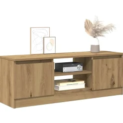 Meubles Tv-vidaXL Meuble TV chêne artisanal 102x30x36 cm bois d'ingénierie ch&ecirc;ne artisanal