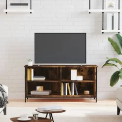 Meubles Tv-vidaXL Meuble TV Chêne fumé 100x40x50 cm Bois d'ingénierie Ch&ecirc;ne fumé