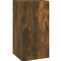 Meubles Tv-vidaXL Meuble TV Chêne fumé 30,5x30x60 cm Bois d'ingénierie Ch&ecirc;ne fumé