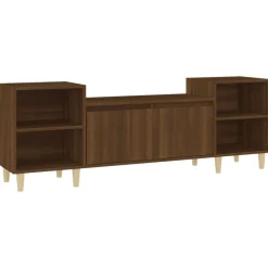 Meubles Tv-vidaXL Meuble TV Chêne marron 160x35x55 cm Bois d'ingénierie Chêne marron