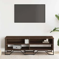 vidaXL Meuble TV chêne marron 122x34x41 cm bois d'ingénierie