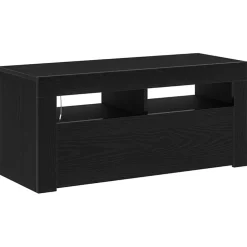 Meubles Tv-vidaXL Meuble TV Chêne noir 90 x 35 x 40 cm Bois d'ingénierie Ch&ecirc;ne noir