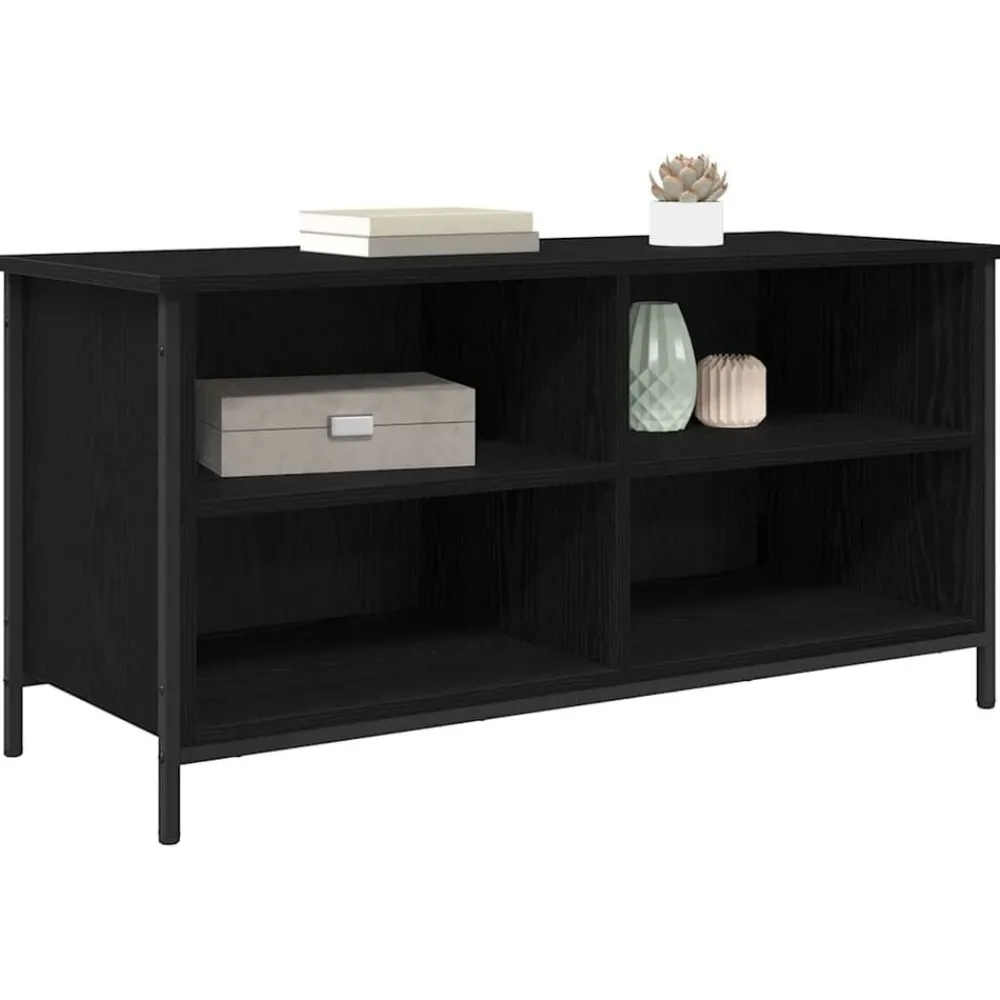 vidaXL Meuble TV Chêne noir 100 x 40 x 50 cm Bois d'ingénierie