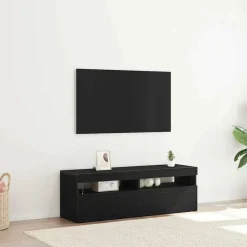 vidaXL Meuble TV Chêne noir 120 x 35 x 40 cm Bois d'ingénierie