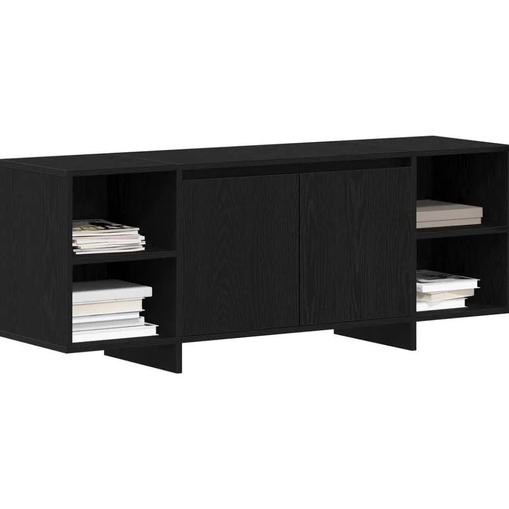 vidaXL Meuble TV Chêne noir 120 x 30 x 40,5 cm Bois d'ingénierie