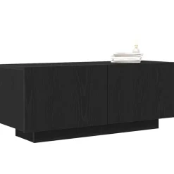 Meubles Tv-vidaXL Meuble TV Chêne noir 100 x 35 x 40 cm Bois d'ingénierie Ch&ecirc;ne noir