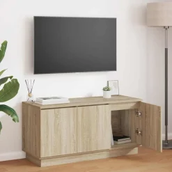 vidaXL Meuble TV Chêne Sonoma 100 x 38 x 49 cm Bois d'ingénierie