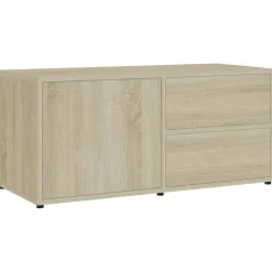 Meubles Tv-vidaXL Meuble TV Chêne sonoma 80x34x36 cm Bois d'ingénierie Ch&ecirc;ne sonoma