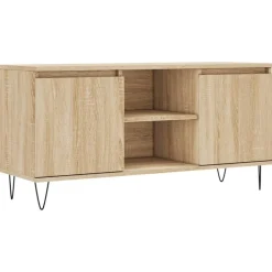 Meubles Tv-vidaXL Meuble TV chêne sonoma 104x35x50 cm bois d'ingénierie Ch&ecirc;ne sonoma