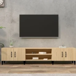 Meubles Tv-vidaXL Meuble TV Chêne Sonoma 180x31,5x40 cm Bois d'ingénierie Ch&ecirc;ne sonoma