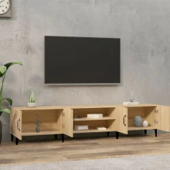 Meubles Tv-vidaXL Meuble TV Chêne Sonoma 180x31,5x40 cm Bois d'ingénierie Ch&ecirc;ne sonoma