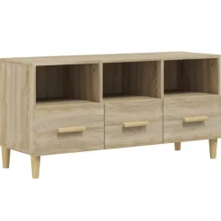 Meubles Tv-vidaXL Meuble TV Chêne sonoma 102x36x50 cm Bois d'ingénierie Ch&ecirc;ne sonoma