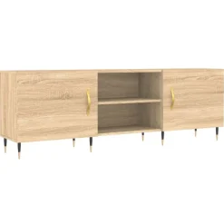 Meubles Tv-vidaXL Meuble TV chêne sonoma 150x30x50 cm bois d'ingénierie Ch&ecirc;ne sonoma