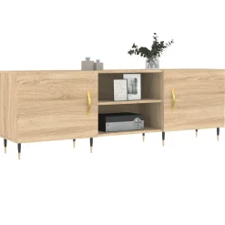 Meubles Tv-vidaXL Meuble TV chêne sonoma 150x30x50 cm bois d'ingénierie Ch&ecirc;ne sonoma