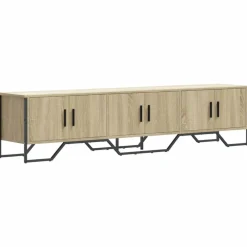 Meubles Tv-vidaXL Meuble TV chêne sonoma 180x34x41 cm bois d'ingénierie Ch&ecirc;ne sonoma