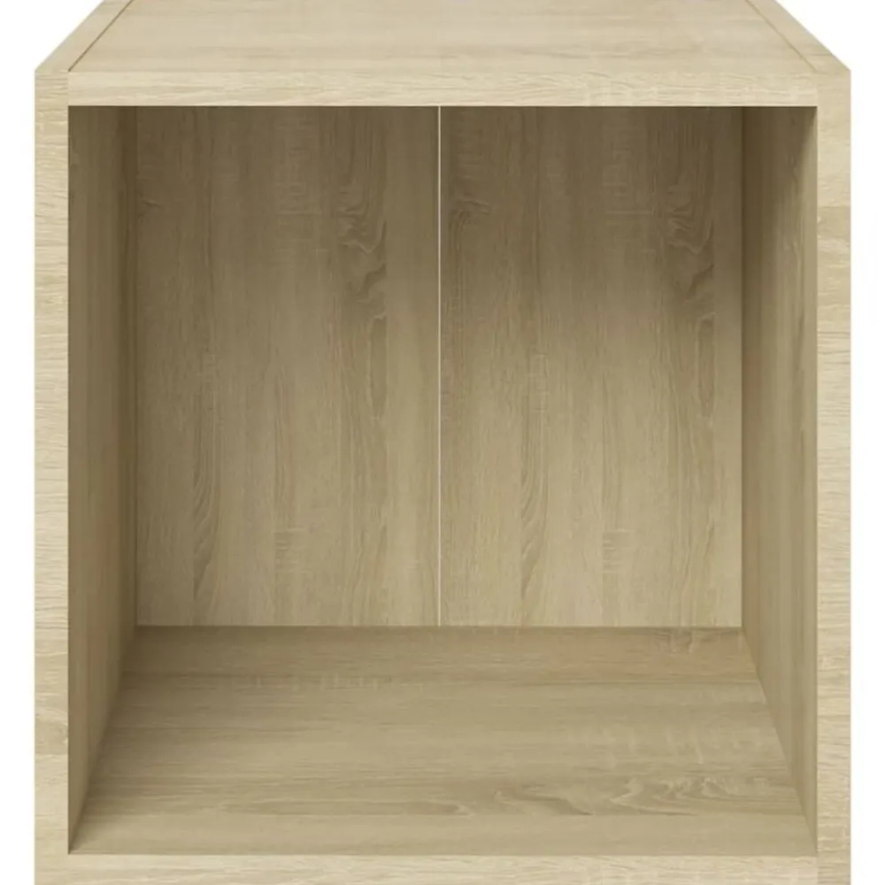 vidaXL Meuble TV chêne sonoma 37x35x37 cm bois d’ingénierie