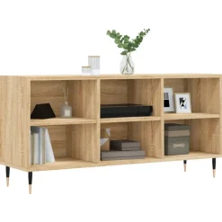 vidaXL Meuble TV chêne sonoma 103,5x30x50 cm bois d'ingénierie