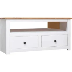 vidaXL Meuble TV d'angle 93x49x49 cm Pin Assortiment Panama