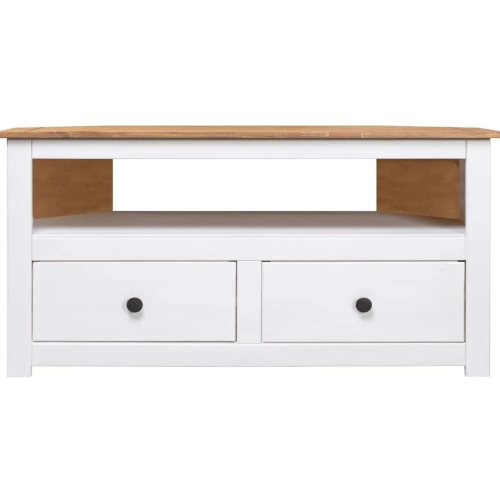 vidaXL Meuble TV d'angle 93x49x49 cm Pin Assortiment Panama