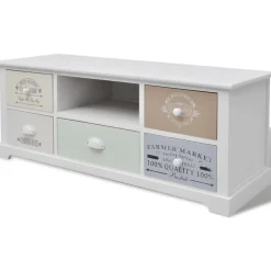 vidaXL Meuble TV en style français Bois